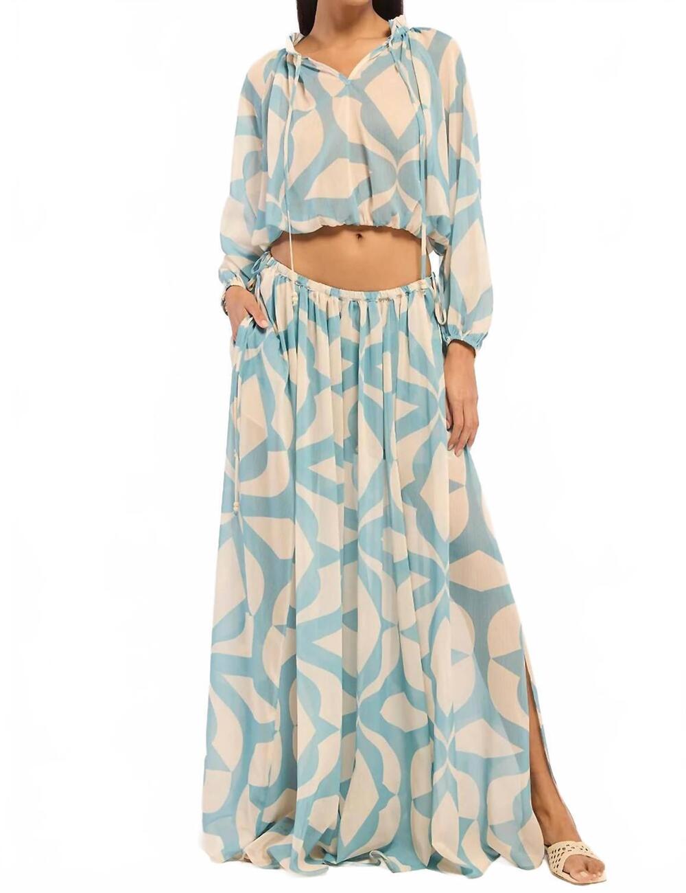 NEW MISA LOS ANGELES ilyah pants in mosaic sky